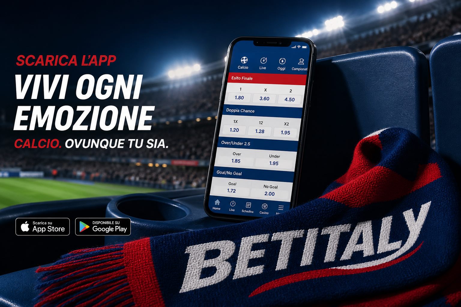 BetItaly app promo